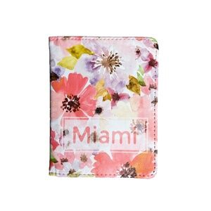 Unique/Rare - Robin Ruth - Miami Floral Passport Holder with Card Holder - Multi